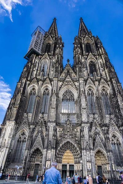 Kölner Dom Berühmtes Wahrzeichen Der Innenstadt Köln Deutschland Juni 2021 — Stockfoto