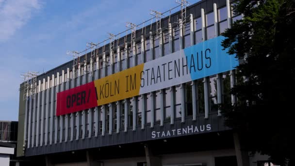 Kölns Operahus Cologne Tyskland Juni 2021 — Stockvideo