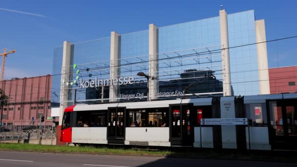 Congrescentrum Van Keulen Genaamd Koelnmesse Cologne Duitsland Juni 2021 — Stockvideo