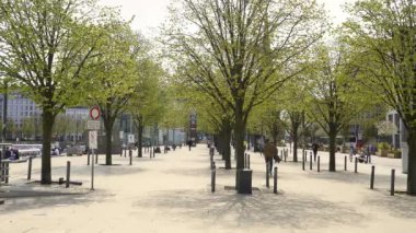Hamburg 'daki Alster Nehri' ne park et - seyahat fotoğrafçılığı