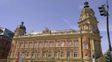 Hamburg 'daki eski Post Headofoffice - seyahat fotoğrafçılığı