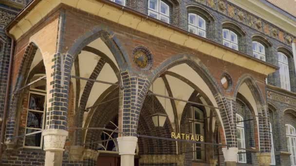 Schöne Historische Gebäude Der Lübecker Innenstadt Reisefotos — Stockvideo