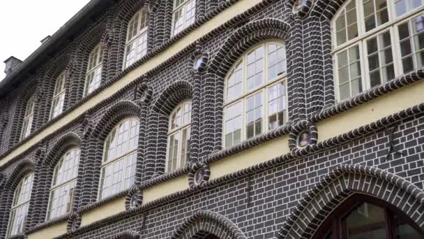 Slavné Budovy Historickém Městě Luneburg Německo Cestovní Fotografie — Stock video