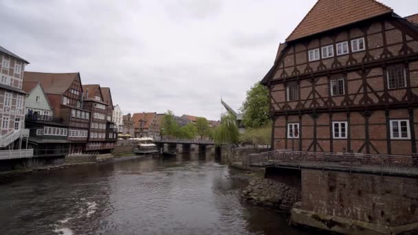 Historische Stadt Lüneburg Deutschland Reisefotos — Stockvideo