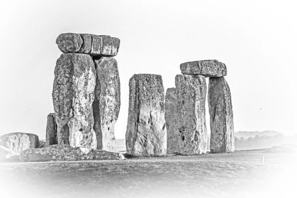 Stonehenge Anglii Jest Popularnym Zabytkiem Ilustracja — Zdjęcie stockowe