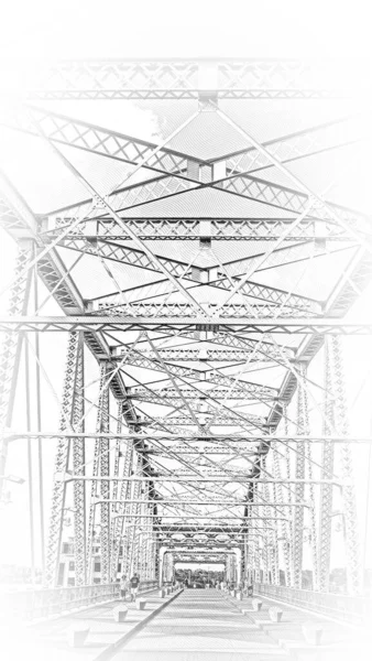 Ponte Pedestre John Seigenthaler Nashville Nashville Tennessee — Fotografia de Stock