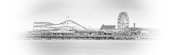 Santa Monica İskelesi, Los Angeles - illüstrasyon