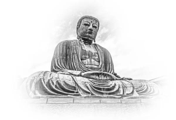 Famous Great Buddha Kamakura Daibutsu Temple — Stock Photo, Image