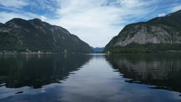 奥地利美丽的哈尔斯塔特湖 — 图库视频影像