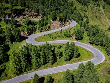 Avusturya 'daki harika Kaunertal Buzul Yolu