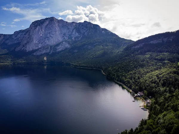 Lake Altaussee in Austria - aerial view — Stock Photo, Image