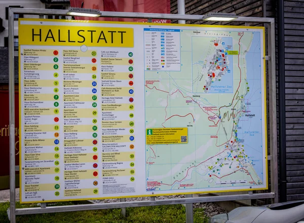 ( 영어 ) Hallstatt - HalLSTATT, AUSTRIA, EUROPE - JLY 30, 2021 — 스톡 사진