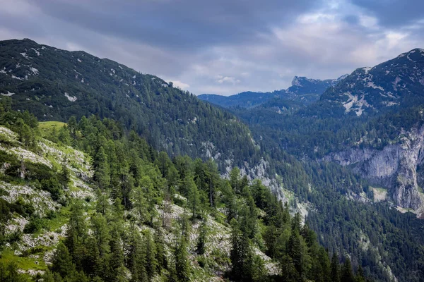 Fantastisk natur och typiskt landskap i Österrike - de österrikiska alperna — Stockfoto