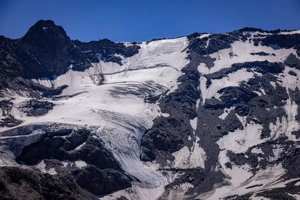 Ledovec Kaunertal v rakouských Alpách — Stock fotografie