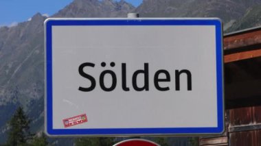 AUSTRIA, Avrupa 'daki Soelden Köyü - SOELDEN, AUSTRIA, EUROPE - 28 Temmuz 2021