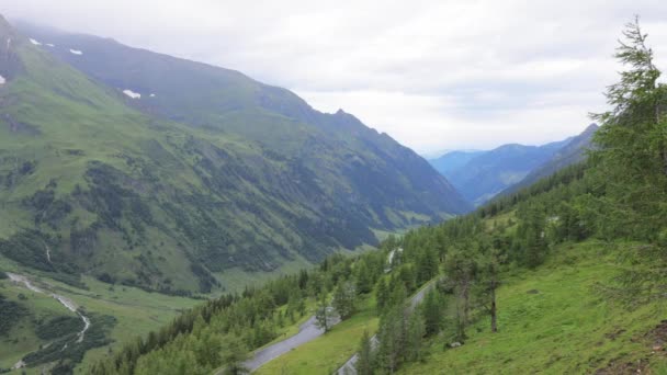 Csodálatos táj körül Grossglockner High Alpine Road Ausztriában — Stock videók