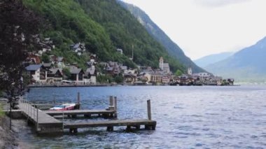 Wonderful Lake Hallstatt in the Austrian Alps - HALLSTATT, AUSTRIA, EUROPE - JULY 30, 2021
