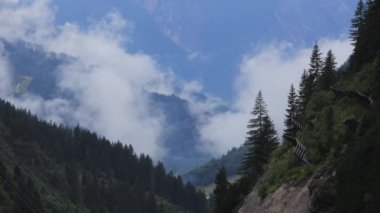 Avusturya 'daki şaşırtıcı manzara ve tipik manzara - Avusturya Alpleri