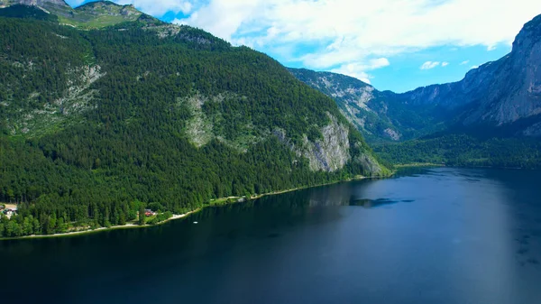 Λίμνη Altaussee στην Αυστρία - Αεροφωτογραφία — Φωτογραφία Αρχείου