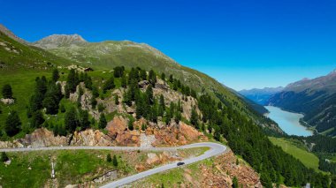 Avusturya Alplerindeki güzel Kaunertal Vadisi - Avusturya 'nın ünlü buzulu