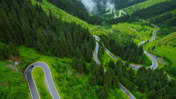 Amazing Silvretta High Alpine Road Austria Travel Photography Drone — Stock Photo, Image