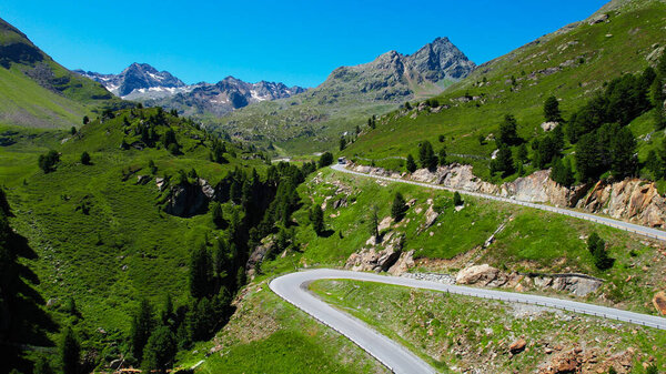 Beautiful Kaunertal Valley in the Austrian Alps - famous glacier in Austria