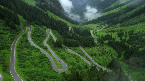Csodálatos Silvretta High Alpine út Ausztriában — Stock videók