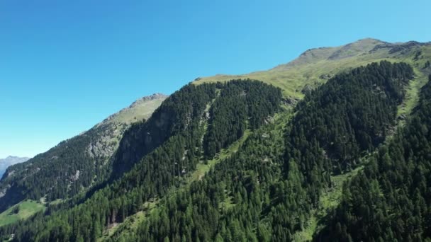 Όμορφη Κοιλάδα Kaunertal στις αυστριακές Άλπεις - διάσημο παγετώνα στην Αυστρία — Αρχείο Βίντεο