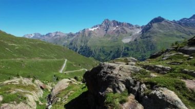 Avusturya Alplerindeki güzel Kaunertal Vadisi - Avusturya 'nın ünlü buzulu