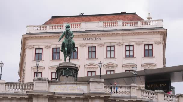 Muzeum Alberty Wiedniu Wiedeń Austria Sierpnia 2021 — Wideo stockowe