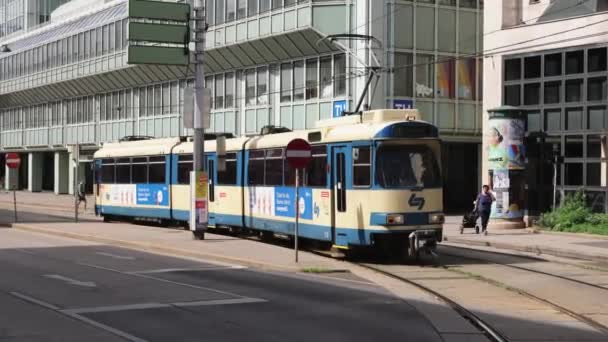 Legendary Tram Streets Vienna Vienna Austria August 2021 — Stock Video