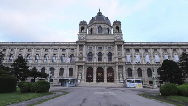 Museo Nazionale Storia Vienna Nel Quartiere Dei Musei Vienna Austria — Video Stock