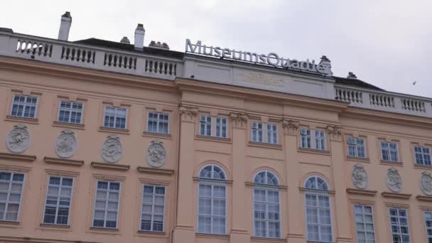 Bairro Dos Museus Cidade Viena Vienna Áustria Agosto 2021 — Vídeo de Stock
