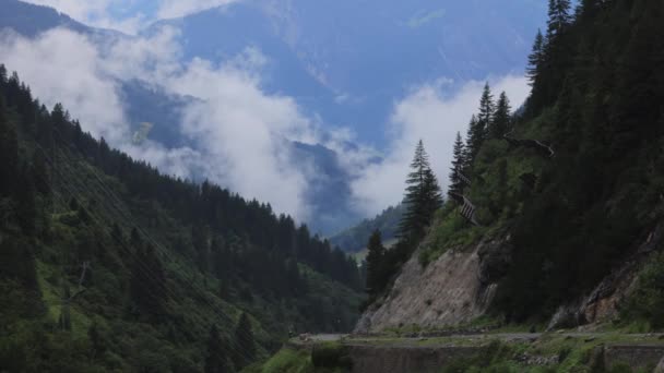 Erstaunliche Landschaft Und Typische Landschaft Österreich Die Österreichischen Alpen Reisefotos — Stockvideo