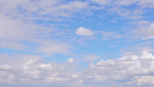 Mooie Hemel Met Wolken Voor Lucht Vervanging Achtergrond — Stockvideo