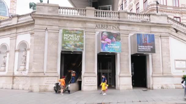 Museum Albertina Kota Wina Vienna Austria August 2021 — Stok Video