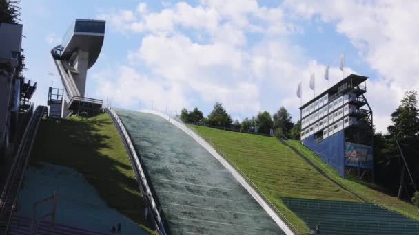 Famoso Salto Olimpico Bergisel Ski Jump Innsbruck Innsbruck Austria Luglio — Video Stock