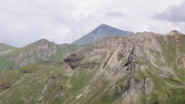 Kilátás Grossglockner High Alpine Road Ausztriában Hegyeken Utazási Fotózás — Stock videók