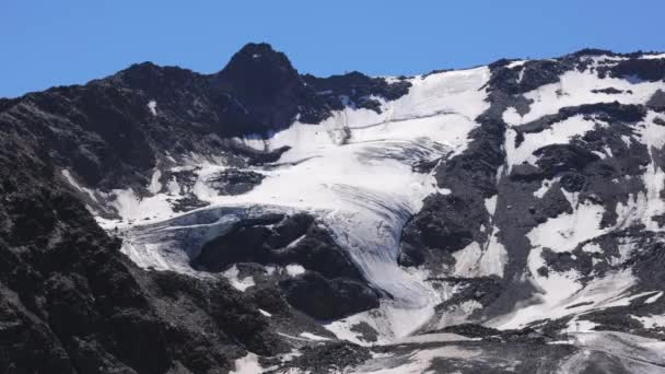 Beroemde Kaunertalgletsjer Tirol Reizen Naar Oostenrijk — Stockvideo