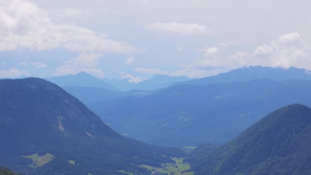 Csodálatos Táj Osztrák Alpokban Tökéletes Nyaralás Pihenés Utazási Fotózás — Stock videók