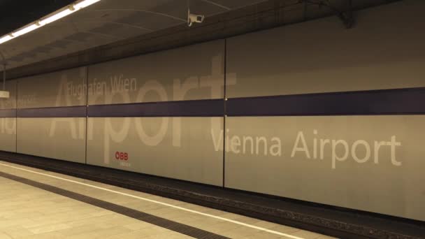 Wiens Flygplats Vie Vienna Österrike Augusti 2021 — Stockvideo