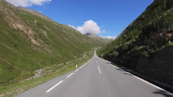 Διάσημοι Timmelsjoch High Alpine Road Στις Αυστριακές Άλπεις Ονομάζεται Επίσης — Αρχείο Βίντεο