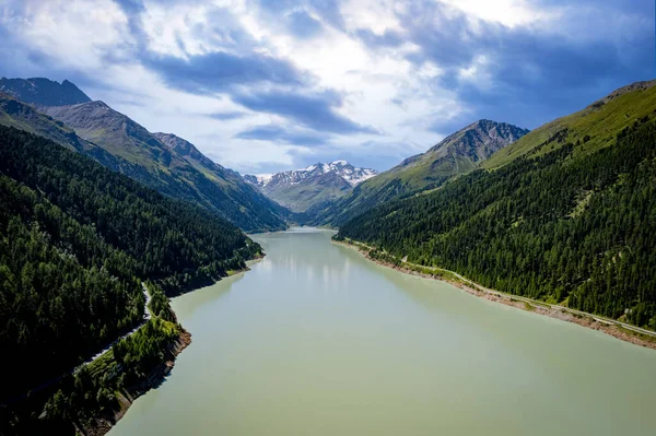Sjön Vid Kaunertal Valley Österrike Fotografi — Stockfoto