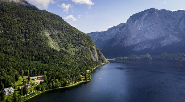 Avusturya Daki Altaussee Gölü Hava Manzarası Seyahat Fotoğrafçılığı — Stok fotoğraf