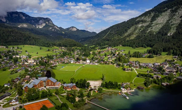 Obec Altaussee Rakousku Cestovní Fotografie — Stock fotografie