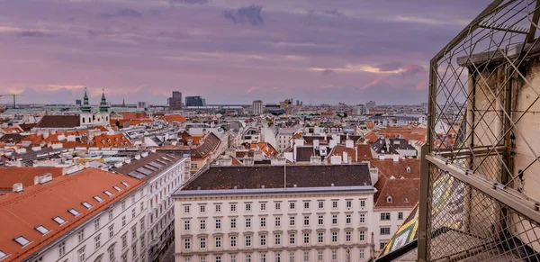 Blick Über Die Stadt Wien Von Der Spitze Des Stephansdoms — Stockfoto
