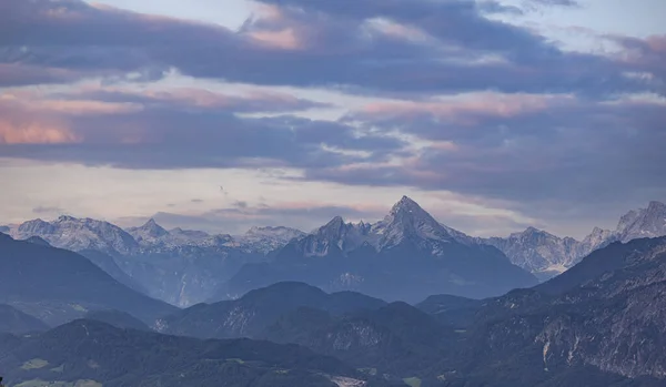 Vue Sur Les Hautes Montagnes Salzburgerland Dans Les Alpes Autrichiennes — Photo