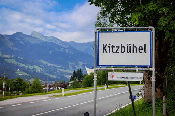 Kitzbuehel Világhírű Városa Ausztriában Exkluzív Téli Sportparadicsom Kitzbuhel Ausztria 2021 — Stock Fotó