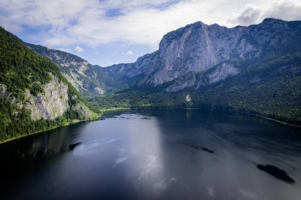 Αεροφωτογραφία Πάνω Από Λίμνη Altaussee Στην Αυστρία Travel Photography — Φωτογραφία Αρχείου