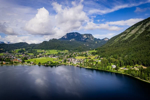 Vue Aérienne Sur Lac Altaussee Autriche Photographie Voyage — Photo